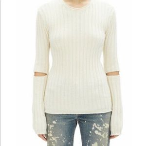 Helmet Lang Slashed Elbow Sweater sz S
